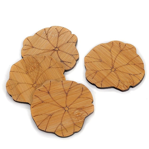 Bamboo Lotus Coasters