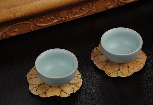 Bamboo Lotus Coasters