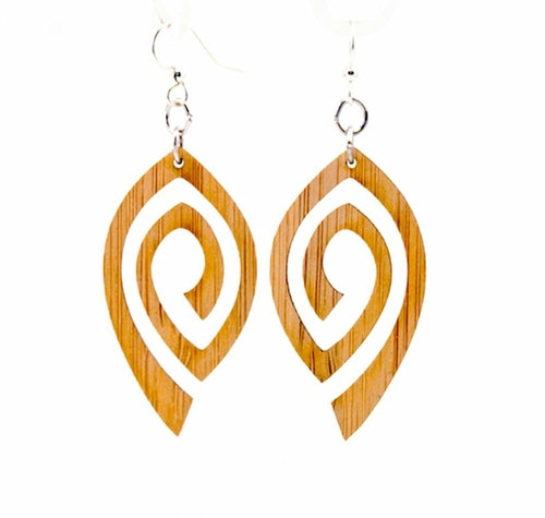 Spiral Eye Bamboo Earrings